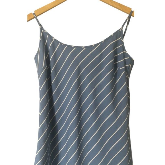 Jenni Kayne Kendall Slip Dress Size S Vintage Blue Stripe Minimalist Chic Modern - Picture 5 of 11